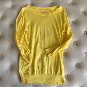 J Crew Yellow Scoop Neck Blouse